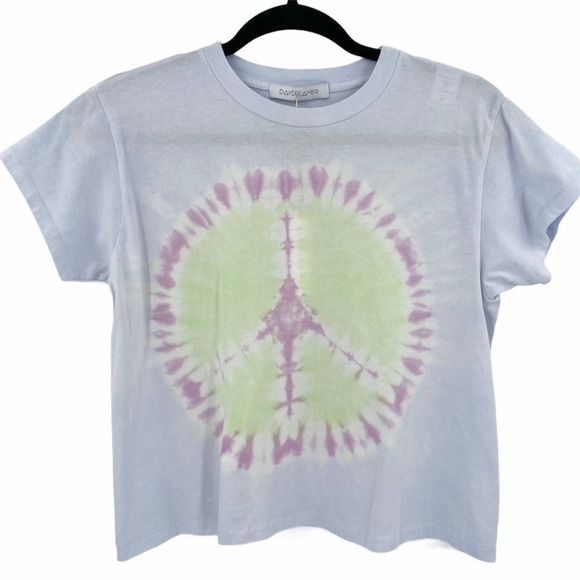 Daydreamer Dawn Peace Tie Dye Girlfriend Tee - Picture 10 of 10